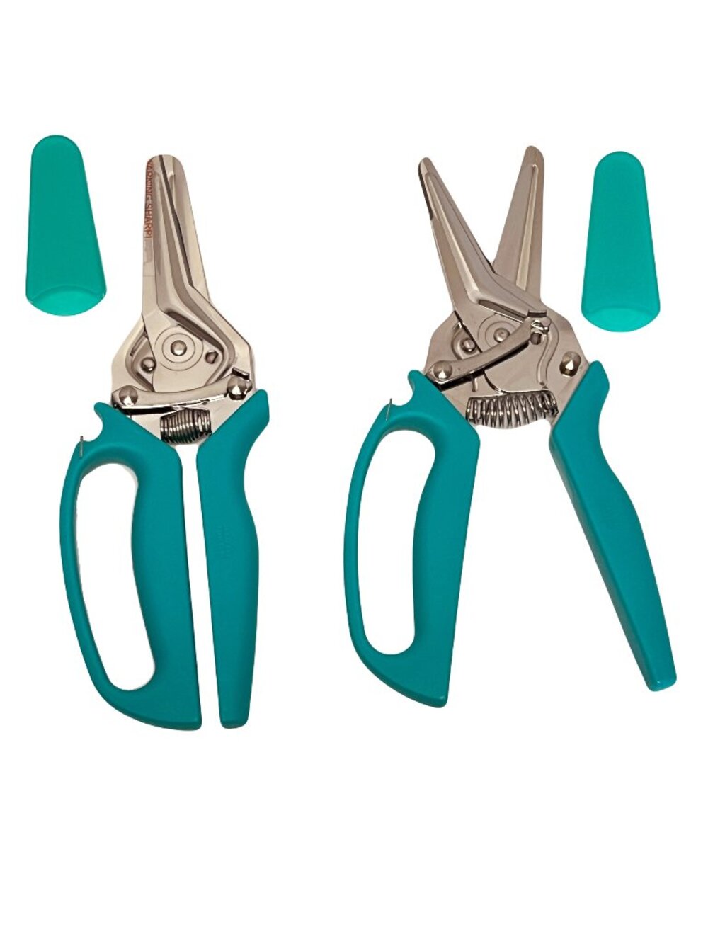 Kuhn Rikon 3-in-1 Shears with Loop Handles Set of 2 EMERALD GREEN NEW K88161